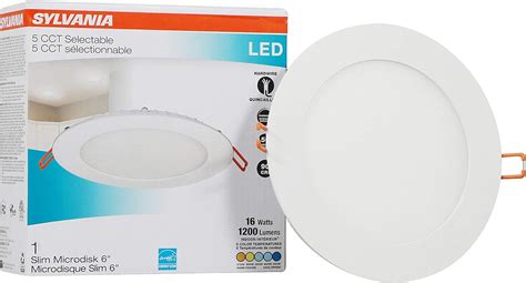 sylvania led disk w junction box|sylvania led 6 slim.